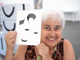 Face-o-mat portrait - Tobias Gutmann, 2018, ink on paper, Kunsthaus Grenchen Tobias Gutmann - Face-o-mat / Sai Bot