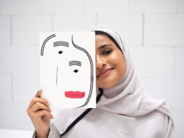 Face-o-mat portrait - Tobias Gutmann, 2024, ink on paper, 22x16 cm, Ithra Center, Dhahran, Saudi Arabia Tobias Gutmann - Face-o-mat / Sai Bot