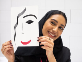 Face-o-mat portrait - Tobias Gutmann, 2024, ink on paper, 22x16 cm, Ithra Center, Dhahran, Saudi Arabia Tobias Gutmann - Face-o-mat / Sai Bot