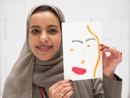 Face-o-mat portrait - Tobias Gutmann, 2024, ink on paper, 22x16 cm, Ithra Center, Dhahran, Saudi Arabia Tobias Gutmann - Face-o-mat / Sai Bot