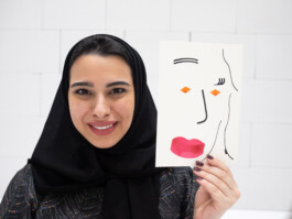 Face-o-mat portrait - Tobias Gutmann, 2024, ink on paper, 22x16 cm, Ithra Center, Dhahran, Saudi Arabia Tobias Gutmann - Face-o-mat / Sai Bot