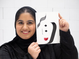 Face-o-mat portrait - Tobias Gutmann, 2024, ink on paper, 22x16 cm, Ithra Center, Dhahran, Saudi Arabia Tobias Gutmann - Face-o-mat / Sai Bot