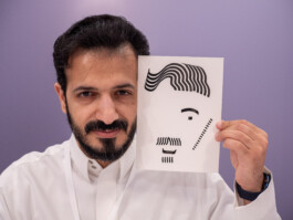 Face-o-mat Portrait by Tobias Gutmann, Misk At Institute, Riyadh Tobias Gutmann - Face-o-mat / Sai Bot