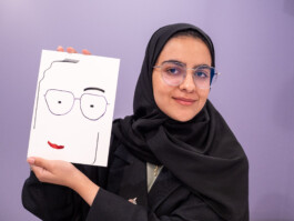 Face-o-mat Portrait by Tobias Gutmann, Misk At Institute, Riyadh Tobias Gutmann - Face-o-mat / Sai Bot